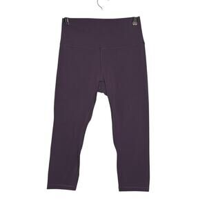 Savvi Cropped Leggings Deep Purple Size Medium